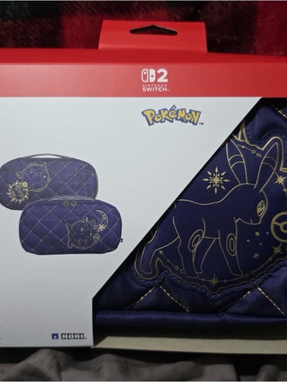 Pokémon Umbreon Quilted Switch Carry Case - Purple with Gold